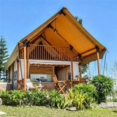 Large Loft Canvas Glamping Hotel Tent