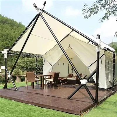 Steel Frame Waterproof Glamping Safari Tent